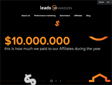 Tablet Screenshot of leadsmansion.com